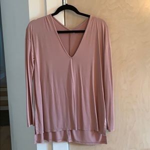 Pink long sleeve top